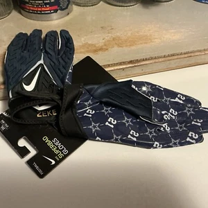 Nike Ezekiel Elliott Superbad #21 Football Gloves Men's 3XL NFL FEED ZEKE NEW - Picture 1 of 3