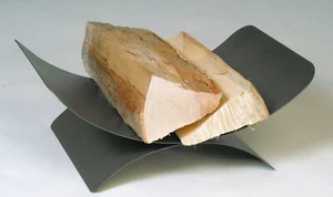 Holzkorb Kamingarnitur Kaminzubehör Kaminholzkorb - anthrazit beschichtet - Bild 1 von 1