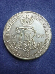 Medaille 50 Jährige Jubelfeier de Rhein. Fuss. Art. Reg. Nr. 8 - Picture 1 of 2