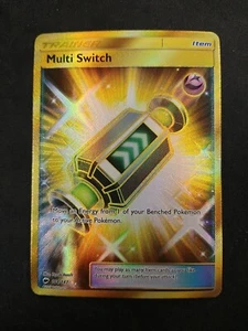 2017 Pokemon Multi Switch Tranner 164/147 Gold Ombres Ardentes LP - Picture 1 of 2