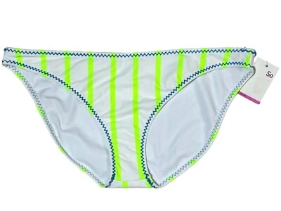 Traje de baño SO corte alto parte inferior de natación para jóvenes talla XXL (19) bikini a rayas blancas nuevo con etiquetas Foto 1 de 4