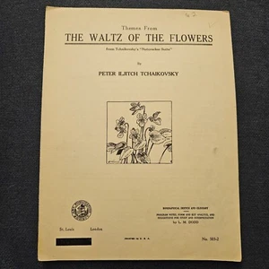 THEMES FROM THE WALTZ OF THE FLOWERS PETER ILJITCH TCHAIKOVSKY MUSIC BOOK - Picture 1 of 2