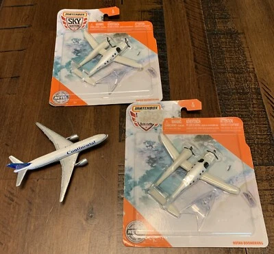 Vintage Matchbox Sky Busters Airplane Lot *BoeingContinental 777/Rutan Boomerang - Image 1 of 4