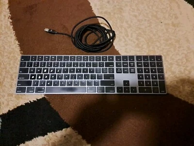Apple Magic A1843  Wireless Keyboard  Space Gray +Cable - Image 1 of 4