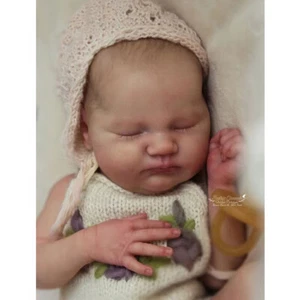 Unpainted Reborn Doll Kit Blank Baby DIY Parts without COA Cloth Body Girls - Bild 1 von 10