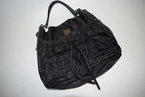 Burberry Black Leather / Nylon Hobo Bag Nova Check - Picture 1 of 24