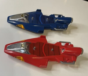 Power Rangers In Space RED And BLUE GALAXY GLIDERS Vehicle Toy 1997 Bandai - Picture 1 of 8