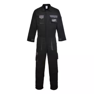 Portwest TX15 Contrast Coverall Black M - Picture 1 of 1