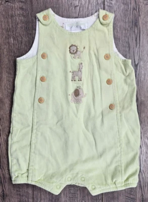 Ropa de bebé niño Janie & Jack 3-6 meses verde safari animal mameluco conjunto Foto 1 de 3