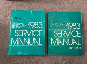 1983 FWD Chrysler Fahrzeug Elektro & Motor Service Manual & Supplement - Bild 1 von 4