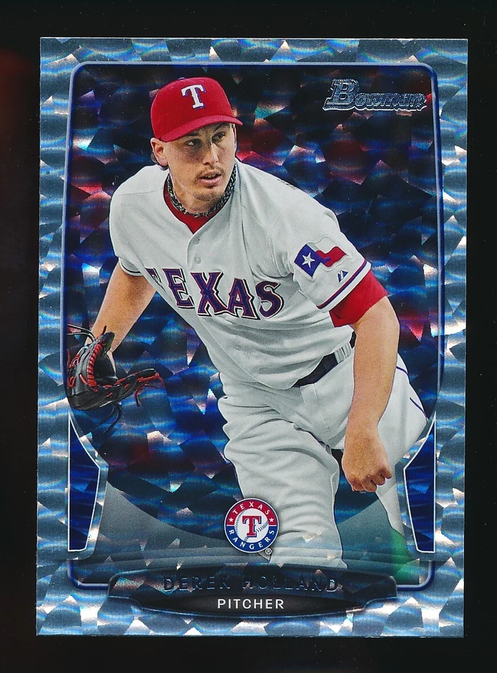 DEREK HOLLAND ⚾ 2013 Bowman Silver Ice Parallel #74 Texas Rangers - Image 1 of 1