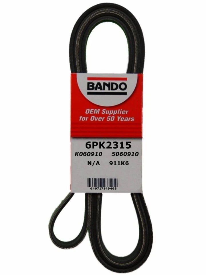 Accessory Drive Belt-Power Steering Bando fits 1997 Jeep Wrangler 2.5L-L4 - Image 1 of 1