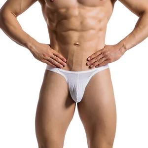 Hombres Tanga Tanga Ver a Través Ropa Interior Sexy Bikini Transpirable Calzoncillos Calzoncillos - Imagen 1 de 31