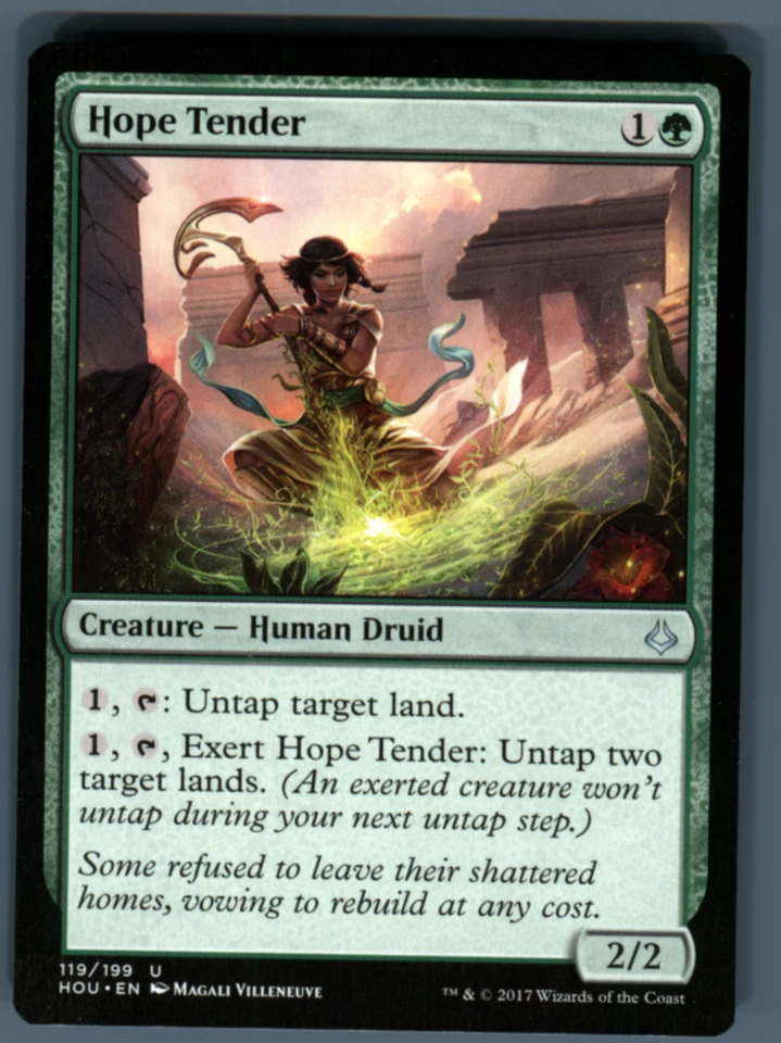 MTG 2017 Hope Tender Creature Human Druid Hour of Devastation #119 HOU Uncommon - Image 1 of 1