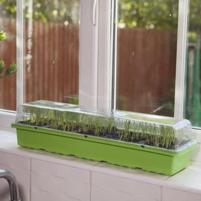 Windowsill Propagator Kit, Indoor Greenhouse, Set of 3, For 90 Plants, Reusable - Image 1 of 4