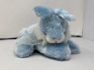 Kids Preferred Plush Easter Bunny Plush Pals 9” Blue White 2004 Retired - Picture 1 of 8