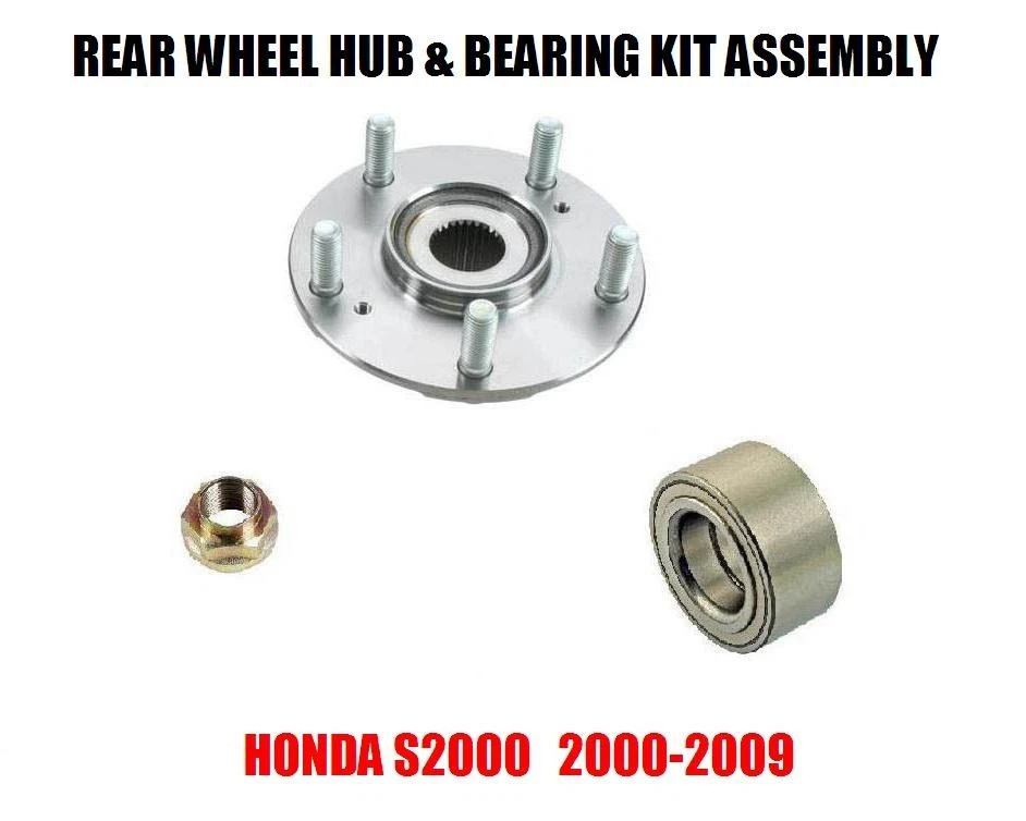 Conjunto de buje y cojinete de rueda trasera Honda S2000 2000-2009 Foto 1 de 1