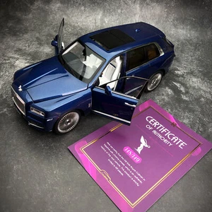 Original 1:18 Rolls-Royce Cullinan SUV Diecast Car Model Collection Replica Blue - Picture 1 of 15