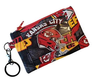 Kansas City Chiefs Zip ID Case Lanyard Key Ring Dorm ID Holder Wallet - Picture 1 of 2