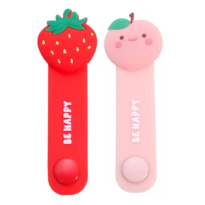 2 Pcs Fruit Silicone Winder Household Cable Clips Flexible Cord Holders - Afbeelding 1 van 12