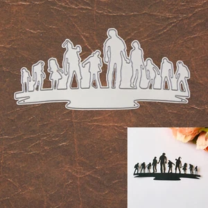 Zombie Horde Silhouette Cutting Die – Halloween Horror Apocalypse - Picture 1 of 3