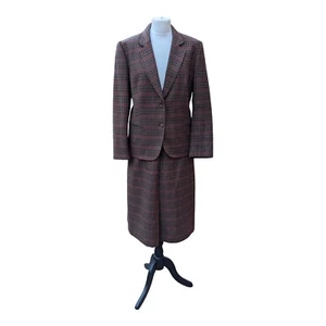 Vintage Gotz Modell Tweed 100% Wool Check Suit DE44 Calw West Germany - Prop - Picture 1 of 12