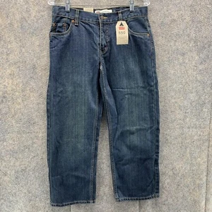Levi's 550 Jeans Boys 10 Husky 30x26 Blue Denim Relaxed Fit Outdoors Straight - Picture 1 of 13