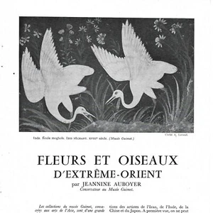 Fleurs et oiseaux d'Extrême-Orient - - Article Coupure de presse 1955 - Picture 1 of 4