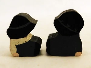 Estatuillas de madera para niños Amish, recortes abstractos, pintadas a mano, vintage, AMSH-28 - Imagen 1 de 6