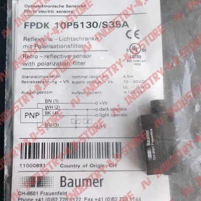 New Baumer FPDK 10P5130/S35A Proximity Sensor - Image 1 of 4