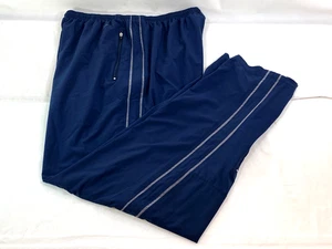 Nike Fit Dry Mens L Blue Gray Stripe Track Training Athletic Pants - Picture 1 of 12