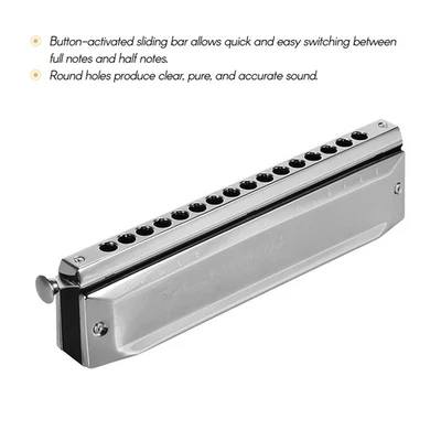 Swan SW-1664 16 Holes Chromatic Harmonica C Key 64 Tones Mouth Organ With St RMM - Image 1 of 4