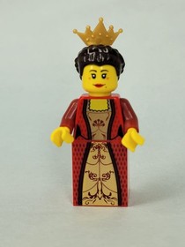 LEGO Castle Kingdoms Minifigure - Red Queen With Gold Crown Cas504 - 10223 17r