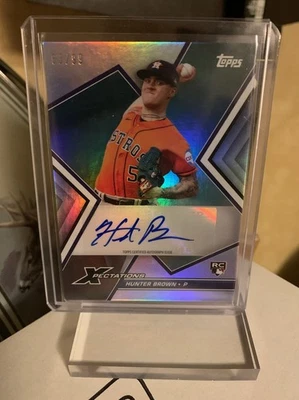 Hunter Brown 2023 Topps Xpectations Auto /99 #XA-HB - Image 1 of 2