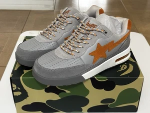 autentiche sneakers bathing ape bape road sta #1 uomo US 11 nuove bapesta grigie - Foto 1 di 13