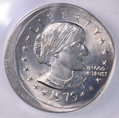 Dólar Susan B. Anthony 1979 - ANACS MS64 - Broadstruck  Foto 1 de 3