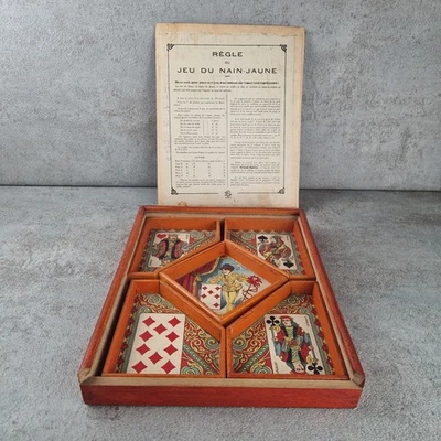 Jeux de société - Ancien Nain jaune avec jeton bois/plastique - Photo 1/4