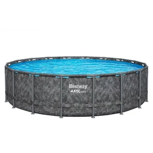 APX365™ Winterfester Solo Pool ohne Zubehör Ø 549 x 132 cm, Marmor-Optik (Dunkel - Bild 1 von 9