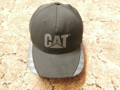 Caterpillar CAT Equipment Black Baseball Cap Hat Flag Stars Stripes Snapback - Image 1 of 4