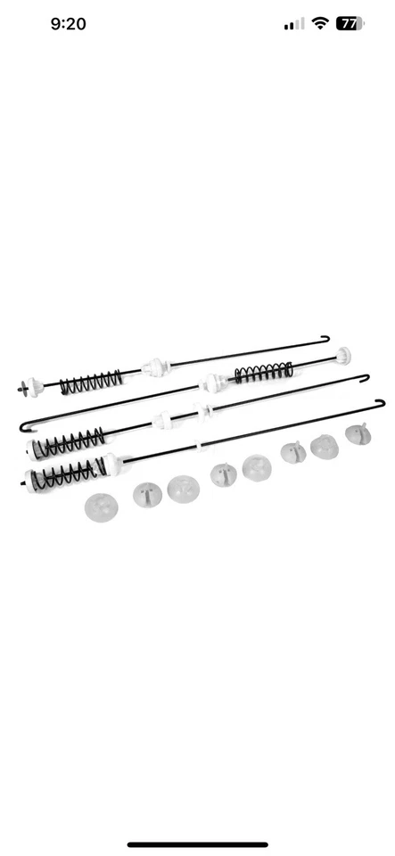 Barra de suspensión para lavadora WEN Handyman Q-W0014, paquete de 4 (parte W10780048) Foto 1 de 1