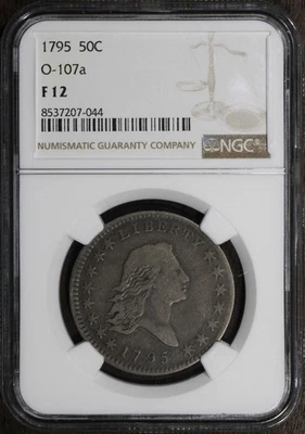 1795 (F12) Flowing Hair Half Dollar 50C NGC - Overton 107A - Image 1 of 4