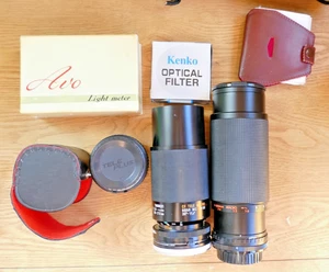 2 Tele Macro lens -Tamron 80-210mm - Kalimar 75-300mm Japanese for  Cannon - Picture 1 of 19