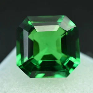 Tsavorite Garnet Square Cut Green 9 Ct Certified Loose Gemstones Making Jewelry - Picture 1 of 7