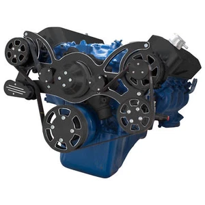 Black Diamond Serpentine System for 429 & 460 - AC, Power Steering & Alternator - Picture 1 of 3