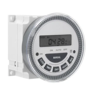 AC 250V LCD Digital Electronic Timer Programmable Cycle Time Controller Switch - Picture 1 of 26