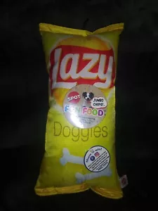 *NEW* SPOT FUN FOOD 14' *LAZY DOGGIES* TOY JUMBO BAG OF CHIPS FOR DOGS - Picture 1 of 3