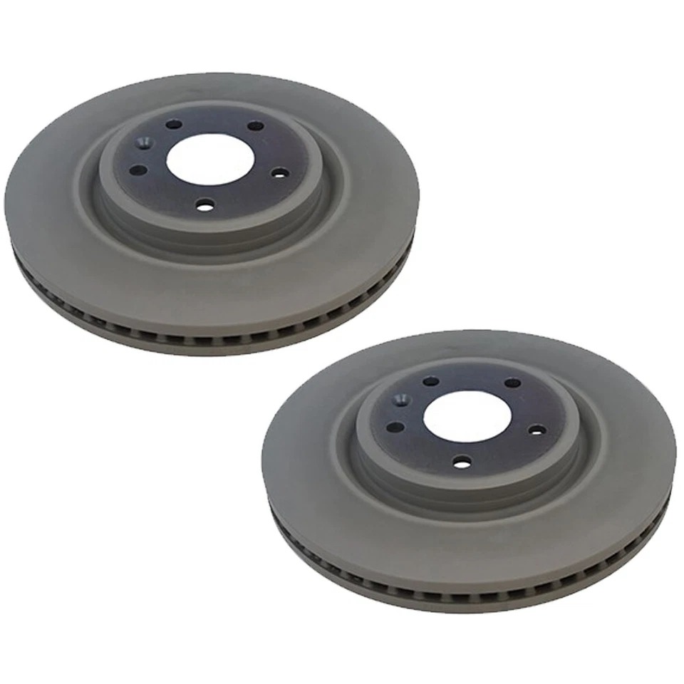 Juego de 2 rotores de freno de disco ventilados delanteros originales OEM de 325 mm para Ford Lincoln Foto 1 de 1