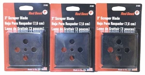 3 Pack Red Devil 3169 4 sided 3” All Purpose Scraper Blade For Scraper #3170(B7) - Picture 1 of 1