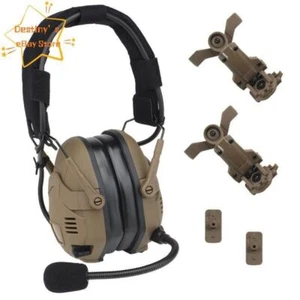 AMP Noise Reduction Headset Tactical Military Bluetooth Headphone Fast Helmet - Afbeelding 1 van 15