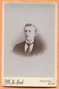 Casnovia MI Portrait of a Young Man, by Earl circa 1890s - Picture 1 of 2